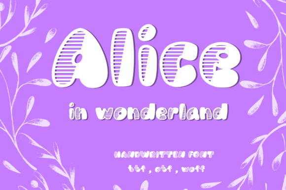 Alice Font for Trendy Display Design
