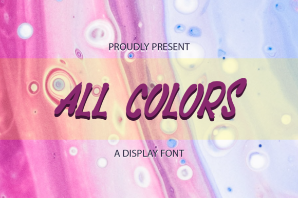 All Colors Display Font for Modern Campaigns
