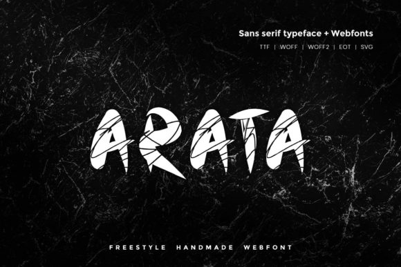 Arata: A Unique Display Font for Bold Branding