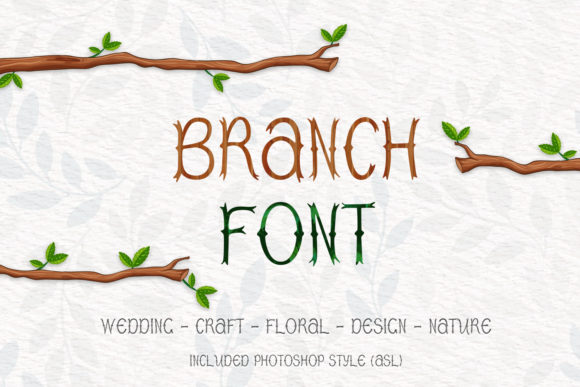 Branch Font for Nature-Inspired Branding and Creative Projects