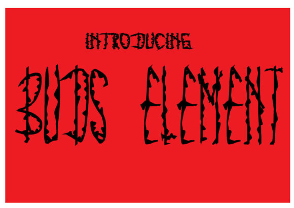 Buds Element Display Font for Eye-Catching Campaigns
