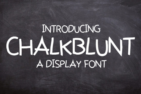 ChalkBlunt: A Fun Display Font for Digital Creativity