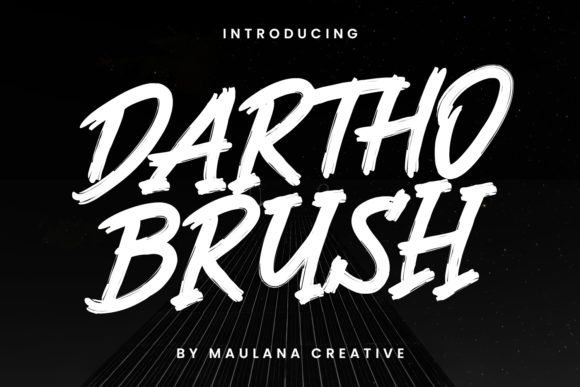 Dartho Brush: A Bold Display Font for Creative Makers