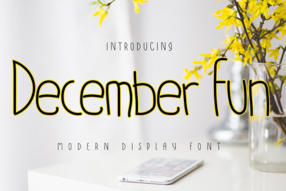 December Fun: A Font for Playful Editorial Design