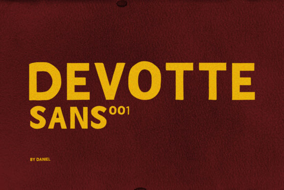 Devotte: A Bold Display Font for Impactful Branding and Campaigns