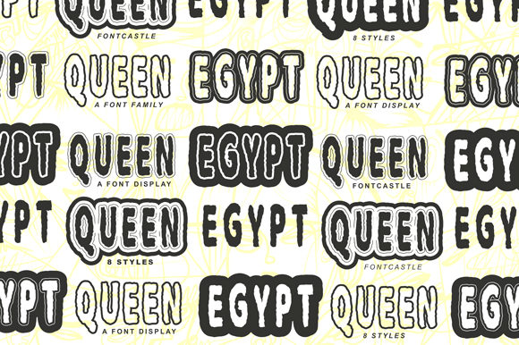Egypt Queen: A Bold Display Font for Impactful Digital Design