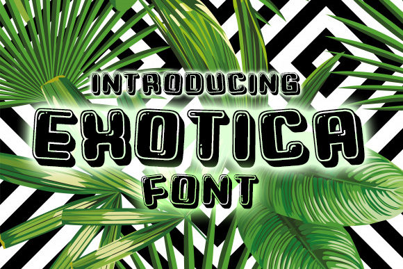 Exotica: A Playful Display Font for Vibrant Editorial Design