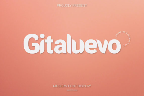 Gitaluevo: A Modern Display Font for Editorial Design