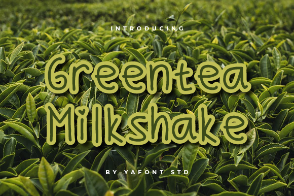 Greentea Milkshake Font for Editorial Design and Creative Projects