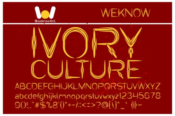 Ivory Culture Display Font for Modern Web Design