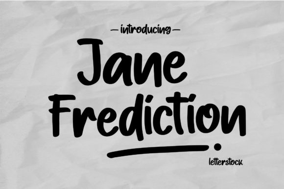 Jane Frediction Font for Trendy Editorial Design