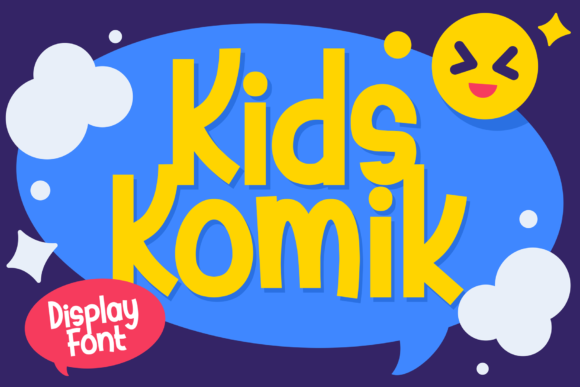 Kids Komik: A Playful Display Font for Kids-Focused Branding