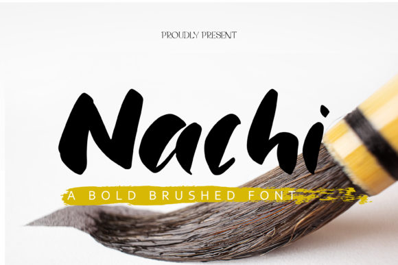 Nachi: A Bold Brushed Font for Creative Makers