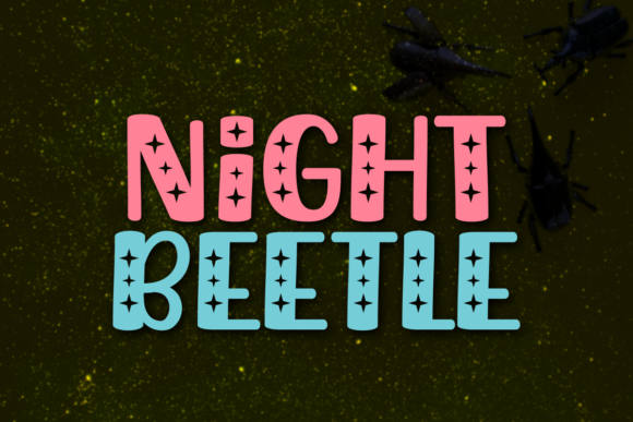 Night Beetle Font for Playful and Authentic Design