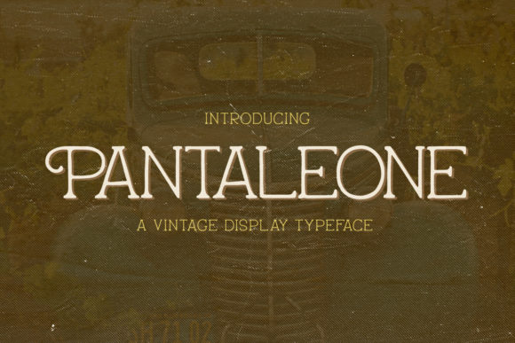 Pantaleone Display Font for Editorial Design