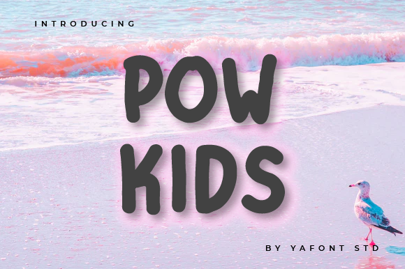 Pow Kids Font for Playful Handmade Creations