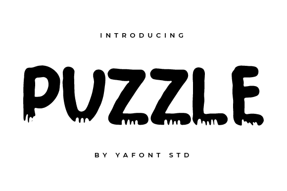Puzzle Font for Web Design and Branding Projects