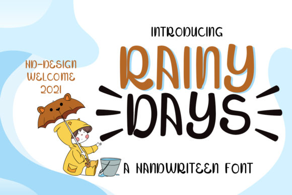 Rainy Days Font for Handmade Creations