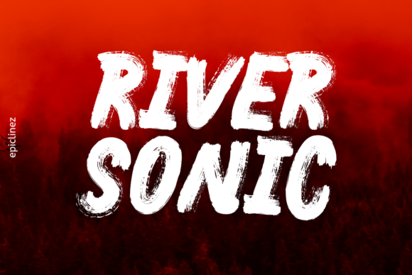 River Sonic: A Bold Display Font for Impactful Branding