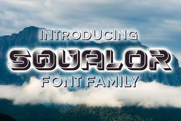 Squalor Font for Bold, Futuristic Campaign Designs