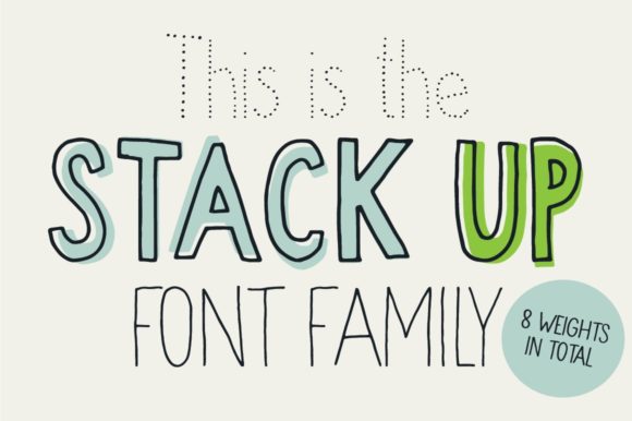 Stack Up: A Display Font That Elevates Handmade Creations