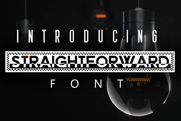 Straightforward Font for Bold Digital Design