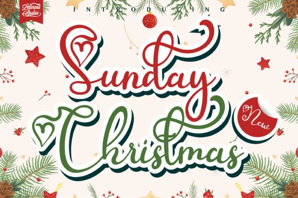 Sunday Christmas Font for Branding and Design Projects