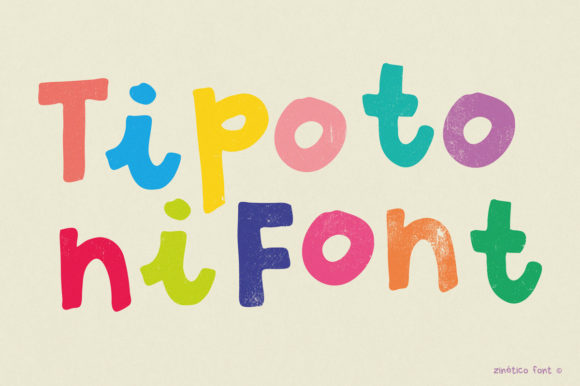 Tipotoni: A Vibrant Display Font for Creative Makers