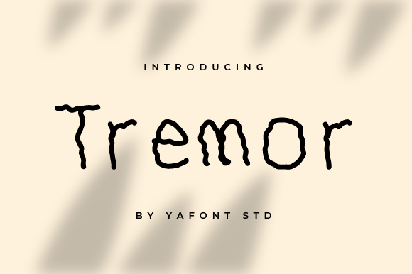 Tremor Font for Creative Web Design and Branding