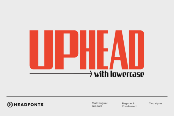 Uphead: A Bold Display Font for Digital Creativity