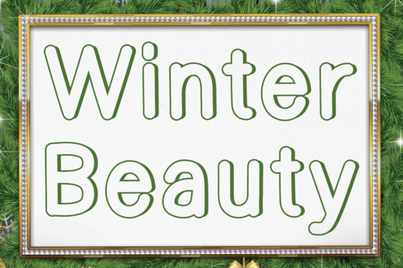 Winter Beauty Font for Handmade Labels and Seasonal Branding